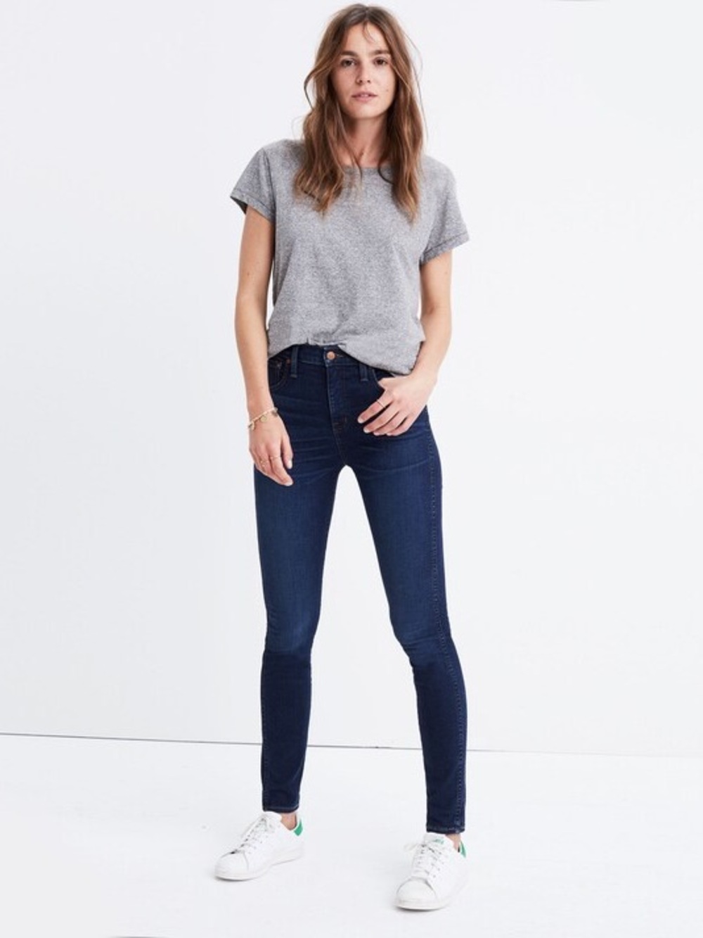 Madewell Dark Blue High-Rise Skinny Jeans